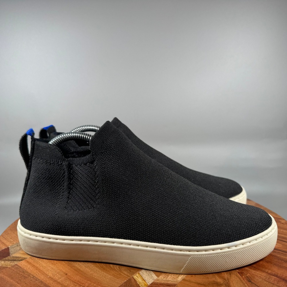 Rothys The Sneaker Black Slip On Washable Knit Shoes Womens Size 9